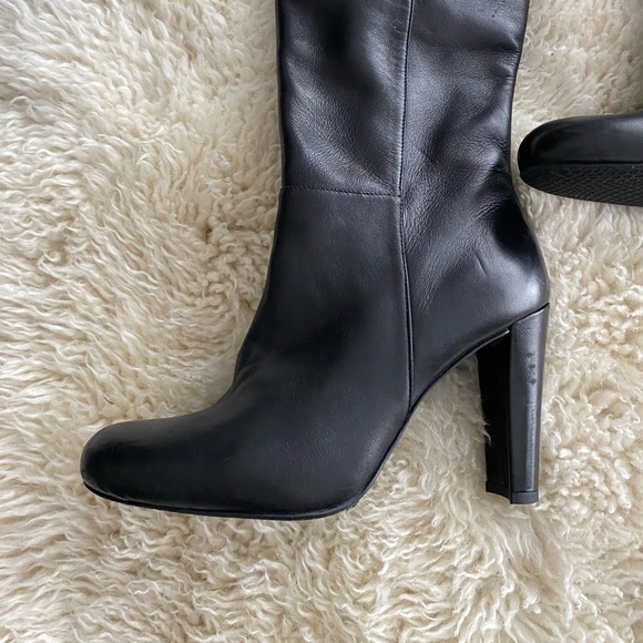 Stuart Weissman black leather knee high boots 7 new price to sell ! - Picture 11 of 13